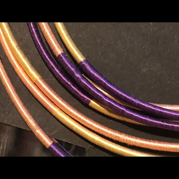 Multi Layered Cord Necklace - Picture 4 of 5